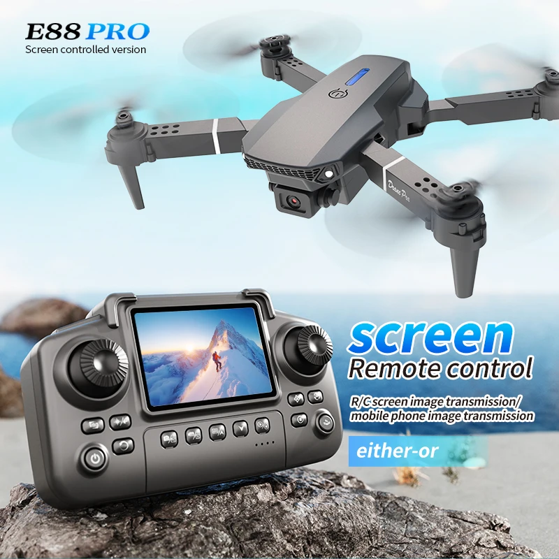 Drone Controller Screen - Profesjonalny dron E88 PRO z ekranem