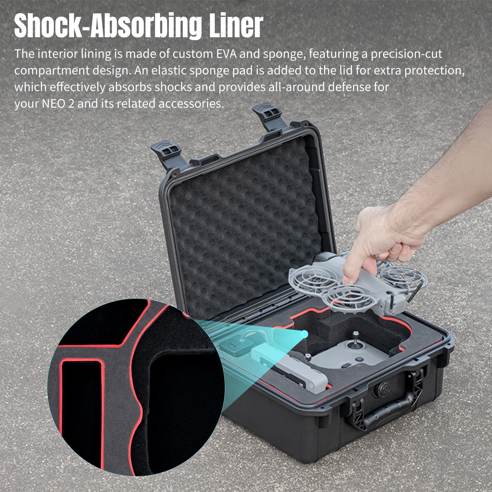 Etui przenośne DJI Neo 2, fute – Drone Hard Shell Case recenzja i cena