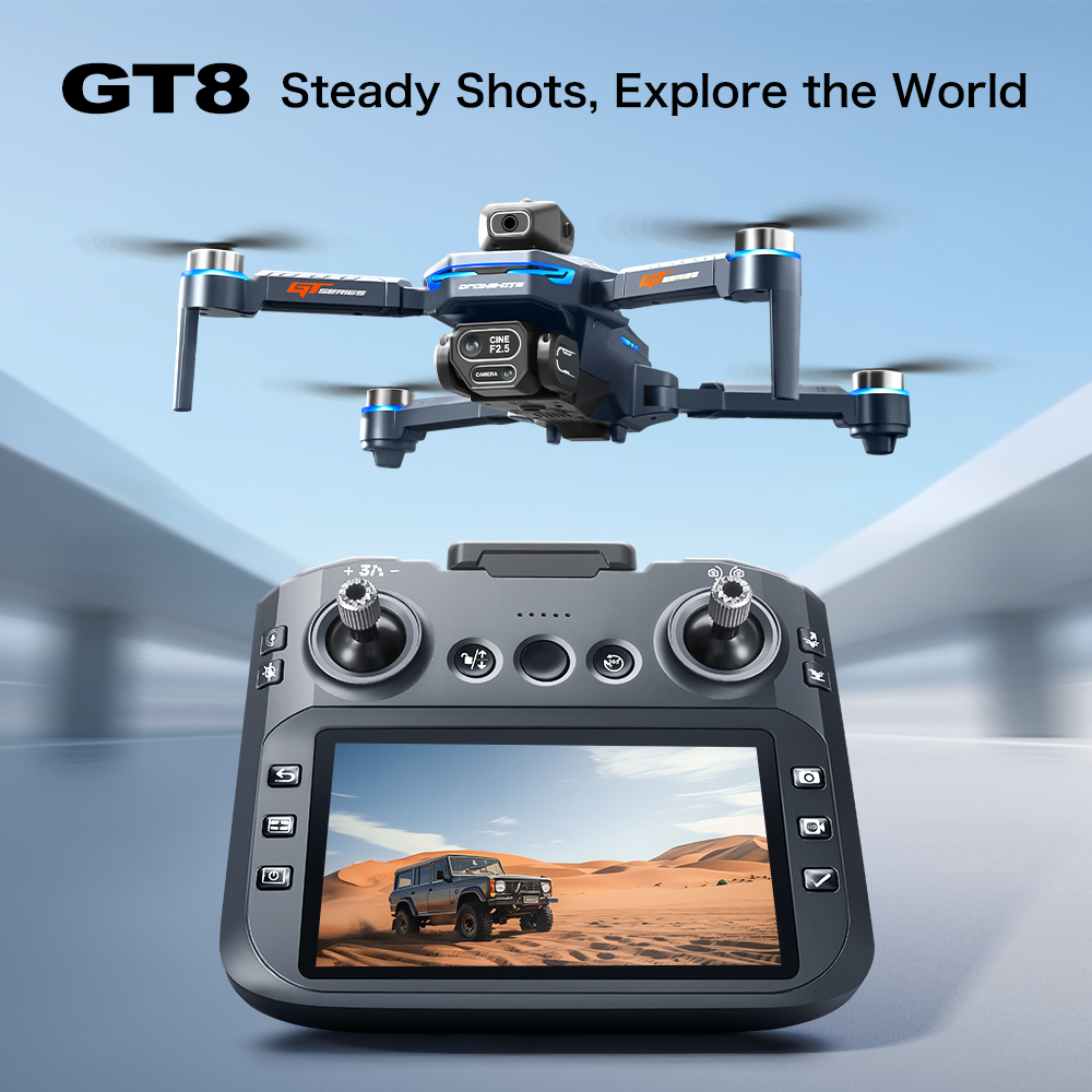 Nowy profesjonalny dron GT8 8K – Drone Controller Screen recenzja i cena
